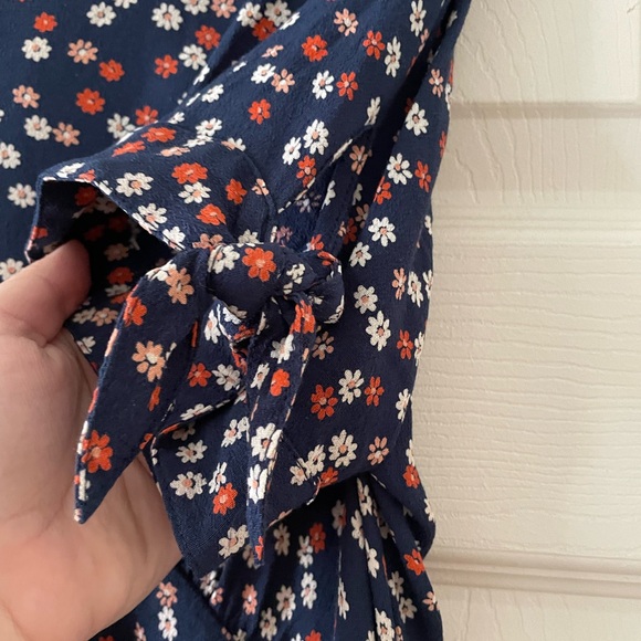 Madewell Button-front tie sleeve mini dress - Picture 6 of 8